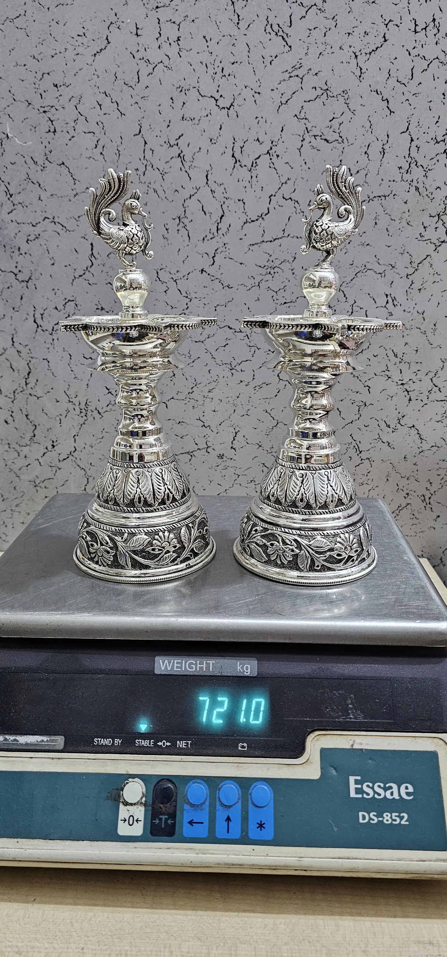 Silver lamps